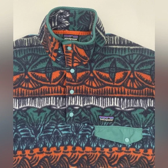 Patagonia Synchilla Fleece Pullover Men's Size L Tradewinds Big Stone Blue - Picture 7 of 16
